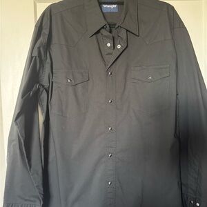 Wrangler Men's Dark Snap-Down Shirt